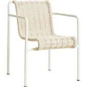 HAY Palissade Cord Dining armstoel Cream white