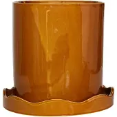 OYOY Nami pot met onderschotel Ø21,5 cm medium Amber