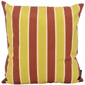 NOVÉE Riviera Stripe Groen/Roest Kussenhoes | 45 x 45 cm | Katoen/Polyester