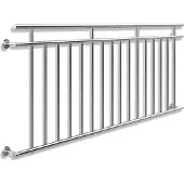 Monzana Balkonhek RVS 90x225cm