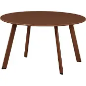 Woood Fer Bijzettafel Tuin - Metaal - Donker Bruin - 40x70x70