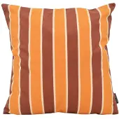 NOVÉE Riviera Stripe Terra/Roest Kussenhoes | 45 x 45 cm | Katoen/Polyester