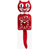 Kit Cat The Classic Kit-Cat-Klock Rode Editie Klok