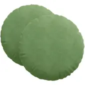 vidaXL Zitkussens 2 st Fluweel Lichtgroen Ø60 x 21 cm