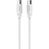 Sinox SELECT IEC (m) - IEC (m) coaxkabel | wit | 2 meter