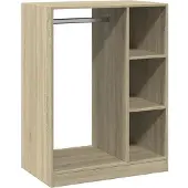 vidaXL Kledingkast 77x48x102 cm bewerkt hout sonoma eikenkleurig