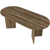 Vente-unique Eettafel 8 personen - Donker naturel - TOPANIA