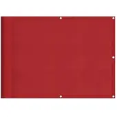 vidaXL Balkonscherm Rood 75x700 cm 100% Polyester Oxford