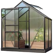 Vitavia Tuinkas Venus 2500 - Polycarbonaat 4mm - Zwart - 195x131x197cm