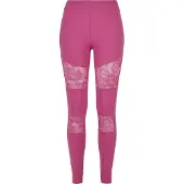 Urban Classics Leggings orchidee / wit