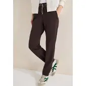 Cecil Dames Broek in effen kleur - Bruin - XL