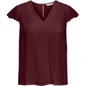 ONLY Blouse 'ONLElva-Via' wijnrood