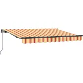 vidaXL Uitschuifbare luifel Geel 350 x 200 cm Stof