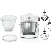 Bosch Serie 6 Keukenmachine 1600 W Wit, RVS MUMS6EW18