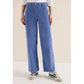 Cecil Dames Broeken met wijde pijpen - Blauw - 33