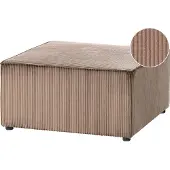 Beliani LEMVIG - Ottomaan - Zandbeige - Corduroy