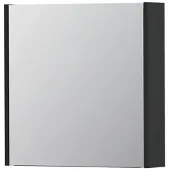 Ink SPK1 Spiegelkast 1 Deur - 60x60cm - Mat Zwart - Spiegels, Spiegelkasten - 8718835100179