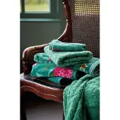 Pip studio Handdoek Les Fleurs Green (55 x 100 cm)