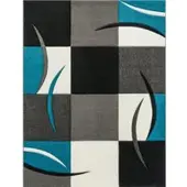 Tapis.fr Modern tapijt Diamora turquoise 200x290 cm