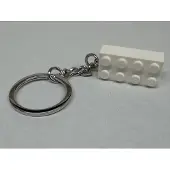 LEGO Classic Sleutelhanger Steen 2x4 Wit