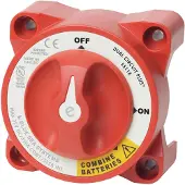 Blue Sea Systems E-series Dual Circuit Plus Battery Switch Rood