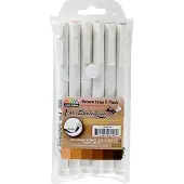 Spree brushpennen bruintinten set - 6 stuks voor tekenen.