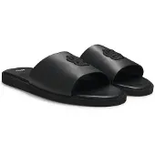 BOSS Slippers van imitatieleer met Double B-monogram