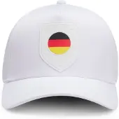 BOSS Logopet van glanzend twill met landvlagpatch