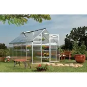Palram Tuinkas Mythos 6x10 - Polycarbonaat - Zilver - 185x306x208cm