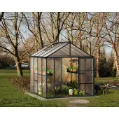 Canopia Tuinkas Glory 8x8 - Polycarbonaat 10mm - Grijs - 253x244x269cm