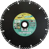 Wolfcraft - PRO Diamantdoorslijpschijf Ø 230 mm - Slijpschijf Diamant voor haakse slijper - Doorslijpschijf - 8335000