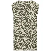 Schiesser Nachthemd ' Selected Premium ' beige / olijfgroen