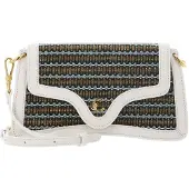 Coccinelle schoudertas C-Me Hi-Tech Ama Tape. Crossbody Bag Multi Pearl / Pearl crème