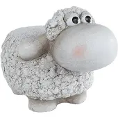 Merkloos Tuinbeeld Schaap Magnesium 38x27x27,5cm Wit wit Aardewerk Tuinbeeld
