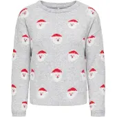 ONLY Regular fit kersttrui met motiefprint, model 'XMAS SANTA'