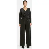 Milano Italy Glanzende Jumpsuit met Knoopdetail