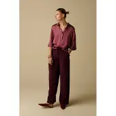 Sissy-Boy Donkerroze boxy blouse | Maat: M