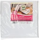 Funcakes Taartdoos Karton met Losse Deksel - Vierkant - Wit - 25,5x25,5x25 cm - Cakedoos