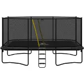 Magic Circle Pro Grey Rechthoekige Trampoline 525 x 305 cm met veiligheidsnet