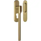 Formani Rivio by Gensler GL231Y massieve set hefschuifdeurbeslag inclusief cilindergat PC69 - PVD mat goud