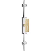 Formani Piet Boon TWO K-PBT22 krukespagnolet incl. vier geleiders, twee eindstukjes en twee stangen linksdraaiend - mat RVS/eike