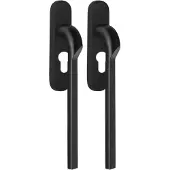 Formani Rivio by Gensler GL230PAY massieve paarsgewijze set hefschuifdeurbeslag inclusief cilindergat PC69 - PVD mat zwart