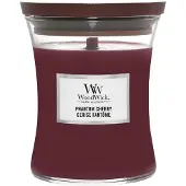 Woodwick Hourglass Medium Geurkaars - Phantom Cherry - 60 branduren