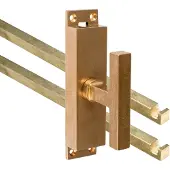 Artitec Mi Satori Kruk-espagnolet Kare Messing antiek inclusief 2 stangen