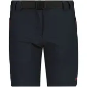 CMP - Girl's Bermuda with Belt - Short 128, zwart/blauw
