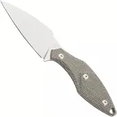 Mercury Hawky 9AWK-GCF-C Stonewashed M390, Green Canvas Micarta, vaststaand mes