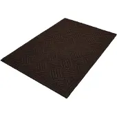 KOTARBAU Droogloopmat, Schoonloopmat, Deurmat, Polyester + Gummi, 60 x 90 cm, Bruin, Rechthoekig, Inloopmat, Deurmat Antislip, Vuilvanger, voor Binnen, Entreemat