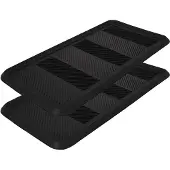 KOTARBAU 2 Stuks Schoenenlekbak, Lekbak Schoenen, Rubber, 80x40 cm, Zwart, Schoenenmat, Onderlegger Schoenen, Schoenendruipbak, Schoenmat, Schoenafdruipbak