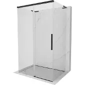 Mexen Rox-3S L 3-zijdige schuifdouchecabine 105 x 95 , transparant, zwart - 8C2L-105-095-70-00-3S