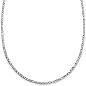 Lucleon Essentials | 4 mm Zilverkleurige Ketting met Figaro Schakels